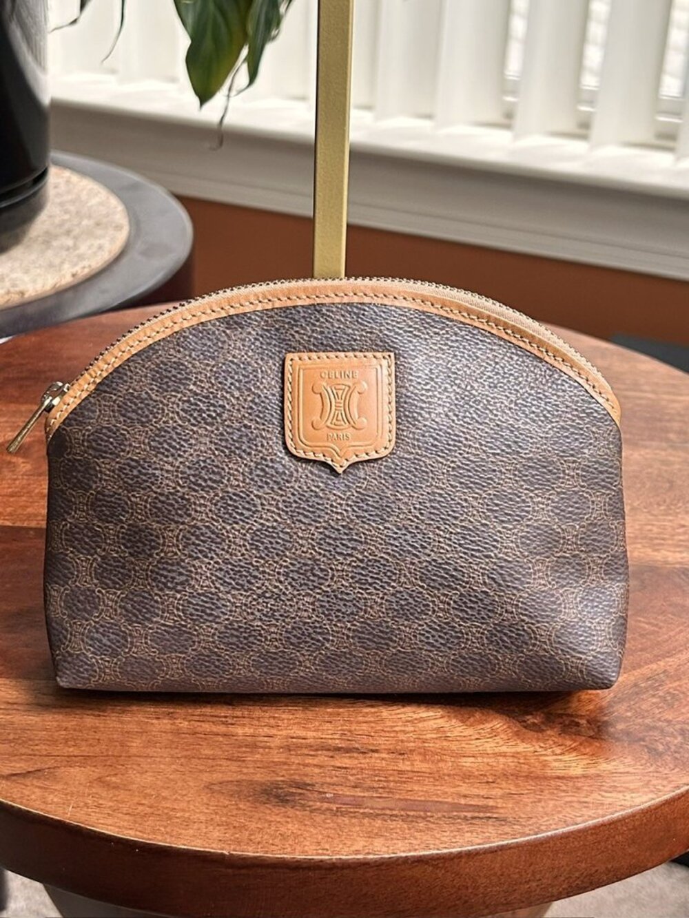 CELINE Macadam Pouch, Brown
